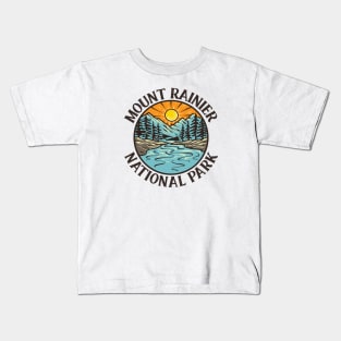 Mount Rainier National Park Kids T-Shirt